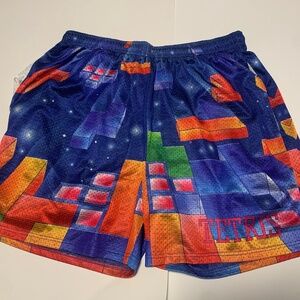 Tetris Chalk Line 2021 Mens Mesh Shorts w/ Pockets Size Large